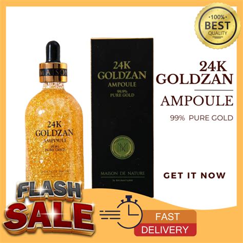 Original 24K Goldzan Ampoule Serum Whitening Face Prevents Gold Serum