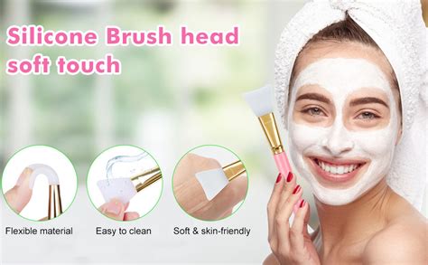 Amazon Niuta Pcs Silicone Face Mask Brushes Flexible Facial Mud