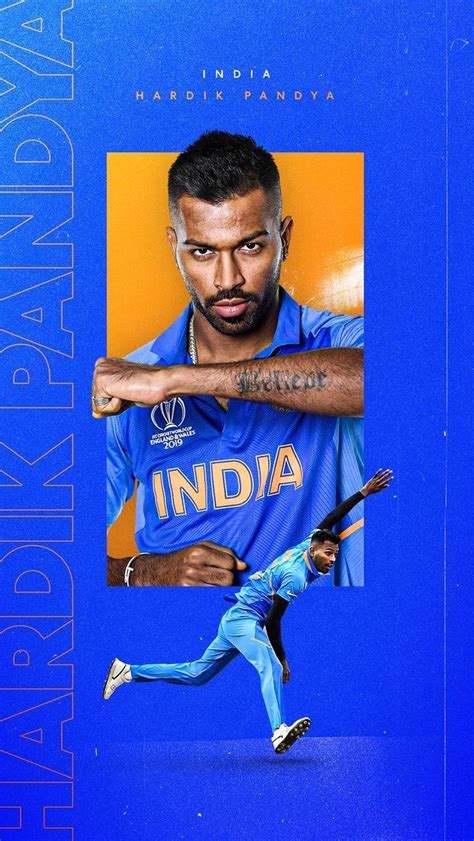 Hardik Pandya Sport Poster Design Clever Captions For Instagram