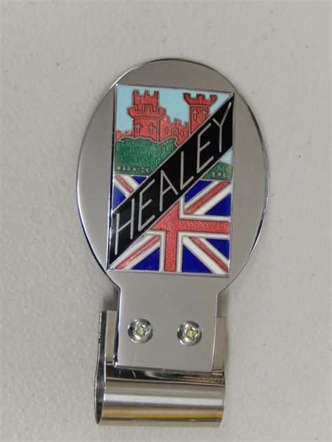 Vintage Unused Healey British Car Flag Design Car Badge Auto Emblem In ...