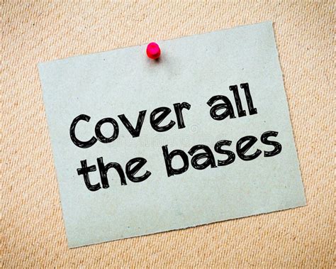 Cover All The Bases Stock Photo Image Of Cover Cork 52025014