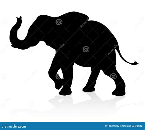 Elephant Silhouette Royalty-Free Stock Image | CartoonDealer.com #324238