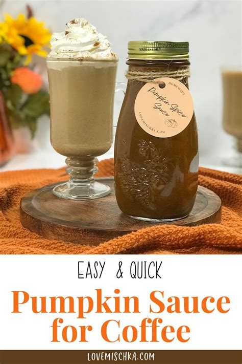 Homemade Pumpkin Spice Latte Sauce Recipe