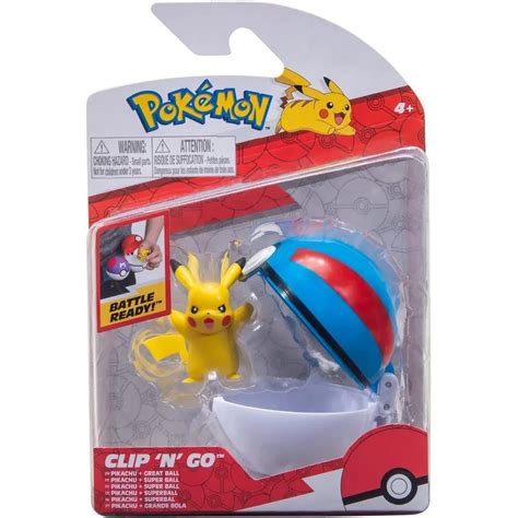 Jazwares Pokemon Clip N Go Pikachu Great Ball Pokemon Jazwares