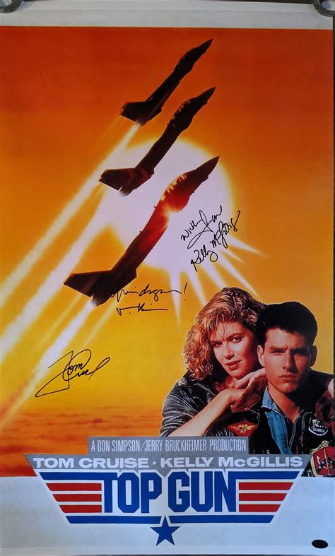 Cast Signed top Gun Movie Poster - Etsy