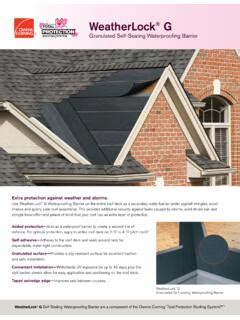 Weatherlock G Owens Corning Weatherlock G Owens Corning Pdf Pdf Pro