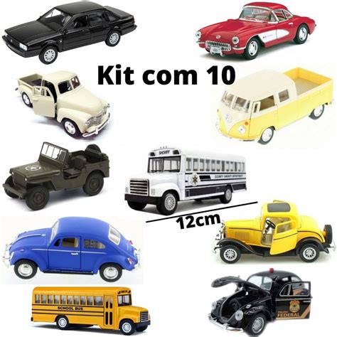 Kit Carrinho De Cole O Cl Ssicos Antigo De Ferro Cm Carros