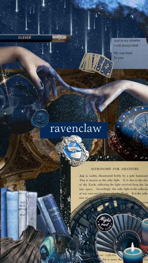 A Collage Of Images With The Words Ravenclaw On It And An Image Of Two