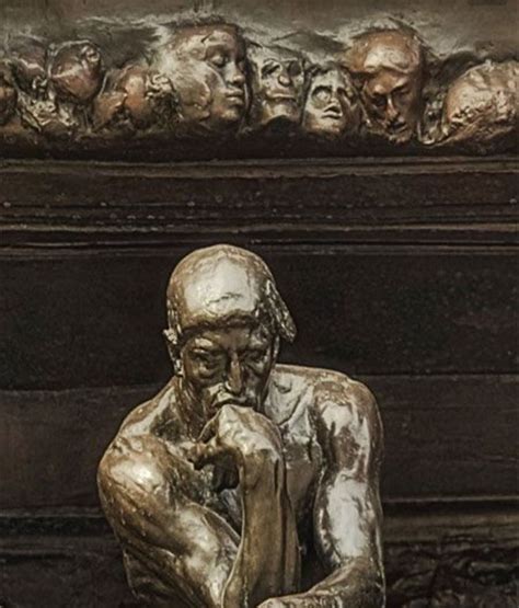 Auguste Rodin Le Penseur Dans La Porte De L Enfer La Porte De L Enfer