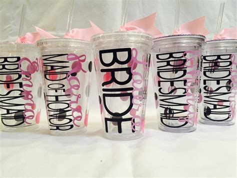 1 Bridal Party Tumbler Bridal Party T Bachelorette Party Etsy