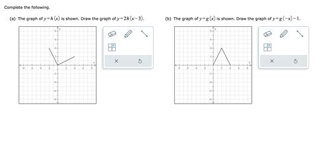 [solved] Complete The Following A The Graph Of Y H X Is Shown Draw Course Hero