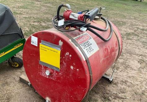 200 Gallon Fuel Tank with 12 Volt Pump - Hamilton-Maring Auction Group