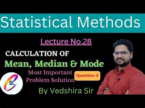 CALCULATION OF MEAN MEDIAN AND MODE IN CONTINOUS SERIES MOST