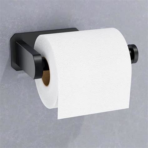 Susswiff Porte Papier Toilette sans perçage Noir Porte Papier Toilette