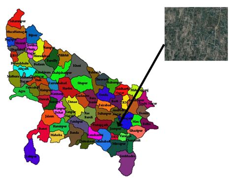 Map Of Uttar Pradesh District