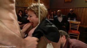 Hardcore Bondage At A Lewd Sex Party Puts Two Big Breast XXX Dessert