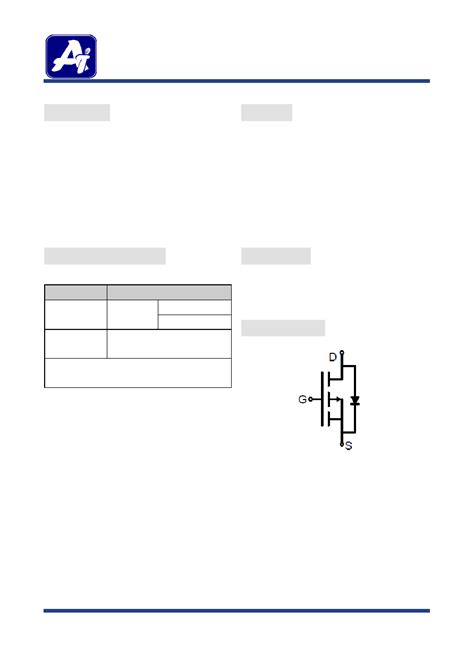 AM3401 datasheet(1/9 Pages) AITSEMI | MOSFET P-CHANNEL ENHANCEMENT MODE ...