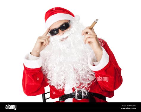 Cigar Smoking Santa