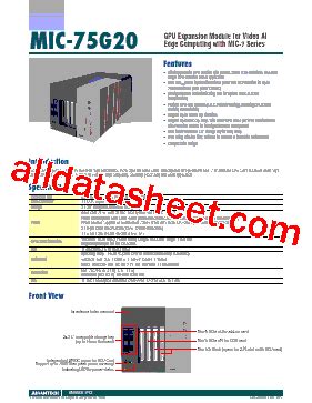 T Datasheet Pdf Advantech Co Ltd