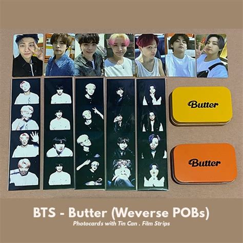 Official Bts Butter Weverse Pob Photocard With Tin Can Filmstrip