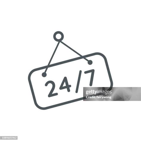 Open 24 7 Sign Photos And Premium High Res Pictures Getty Images