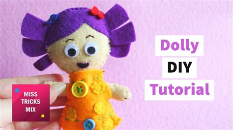 Dolly From Toy Story 4 Movie Felt Doll Diy Tutorial Youtube