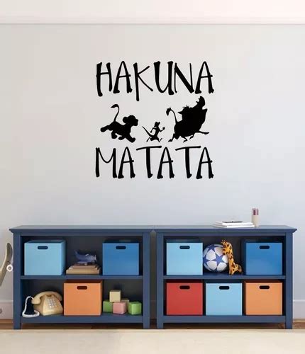 Vinilos Decorativos Para Niños El Rey Leon Hakuna Matata Cuotas sin