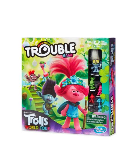 Trouble Trolls World Tour Edition Board Game Camp