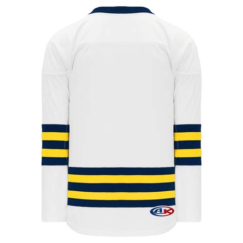 H550B-MIC789B University of Michigan Blank Hockey Jerseys ...