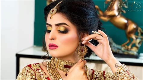 Golden Blending Bridal Makeup Farahs Beauty Salon Best Makeup TwtBit