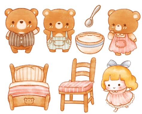 Goldilocks And The Three Bear Clipart