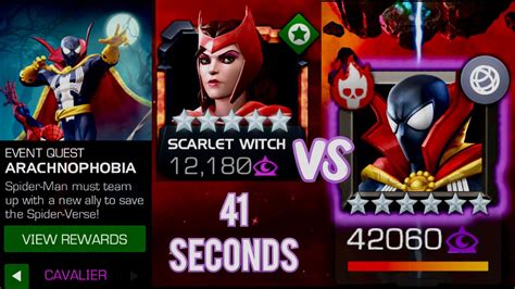 Mcoc Scarlet Witch Vs Spider Man Marvel Kabam Contest Of Champions Youtube