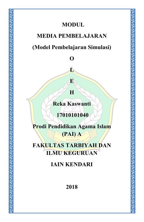 Modul Media Pembelajaran Model Pembelajaran Simulasi Pdf