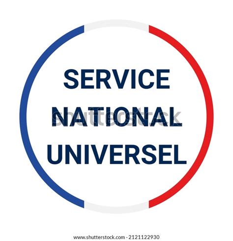 Snu Universal National Service France Symbol Stock Illustration