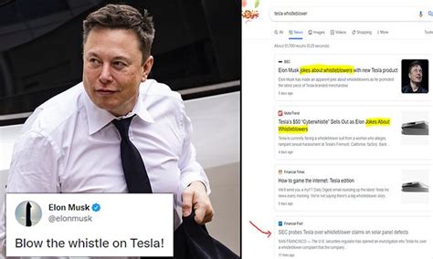 Elon Musk Accused Of Trying To Hide Tesla Whistleblower Search Results