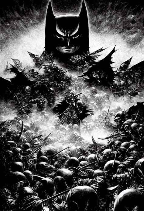 Savage Dark Knight Battling Hordes Of Soldiers By Kentaro Miura Test