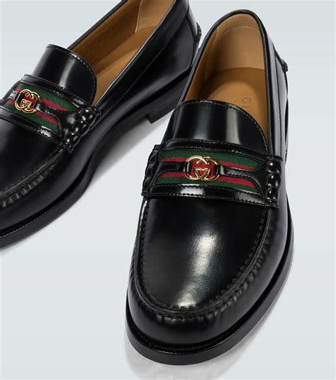 Gucci Interlocking G Leather Loafers Gucci