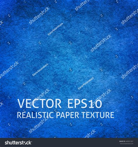 Blue Craft Paper Vector Background Closeup Stock Vector Royalty Free