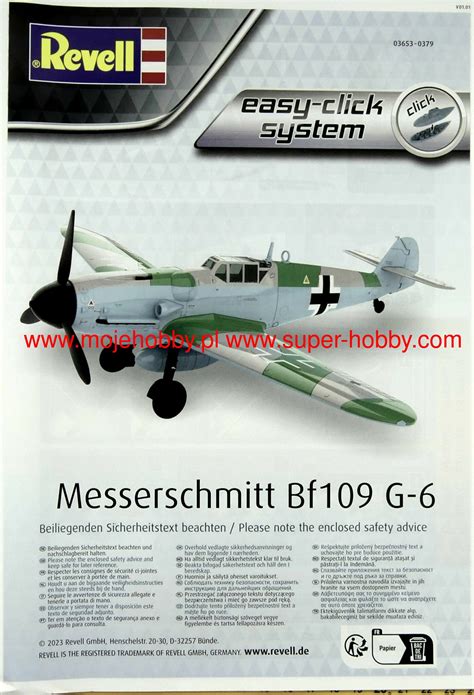 Messerschmitt Bf G Easy Click System Revell