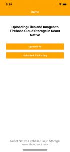 Uploading Files And Images To Firebase Cloud Storage In React Native