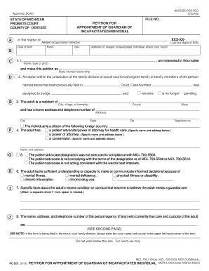 Genesee County Probate Court Forms - Fill Online, Printable, Fillable ...