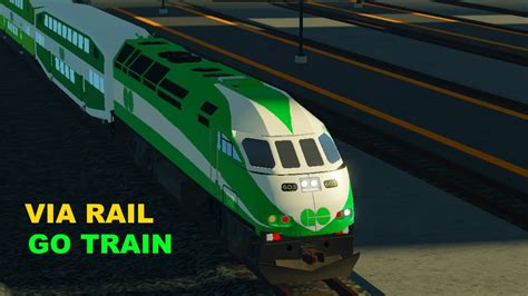 Days Of Trains Roblox Railfanning Via Rail And Go Train Episode