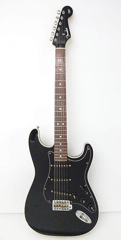 Fender Japan Aerodyne Stratocaster AST Black Matching Head | Reverb