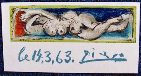 Sold Price PICASSO RECLINING NUDE ORIGINAL LITHOGRAPH 1964 Invalid Date CDT