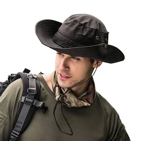 2018 Military Panama Safari Boonie Sun Hats Cap Summer Men Women