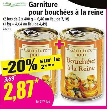 Promo Garniture Pour Bouch Es La Reine Chez Norma Icatalogue Fr