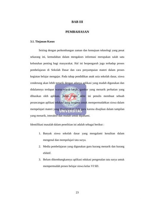 Pdf Bab Iii Pembahasan Menu Gerhana Terdapat Menu Antaralain