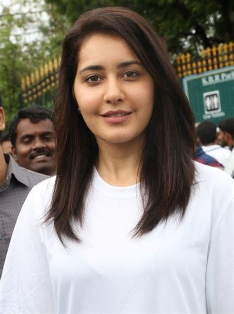 Rashi Khanna Long Hair In White T Shirt Long Hair Styles Hair Photo