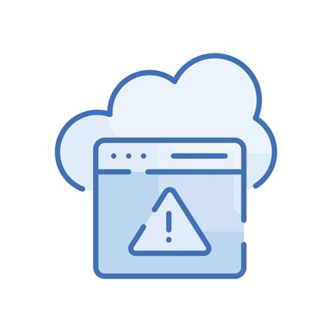 Server Error Vector Blue Icon Cloud Computing Symbol Eps 10 File 16878419 Vector Art At Vecteezy