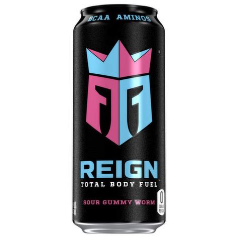 Reign Energy Drink Sour Gummy Worm Super 1 Foods